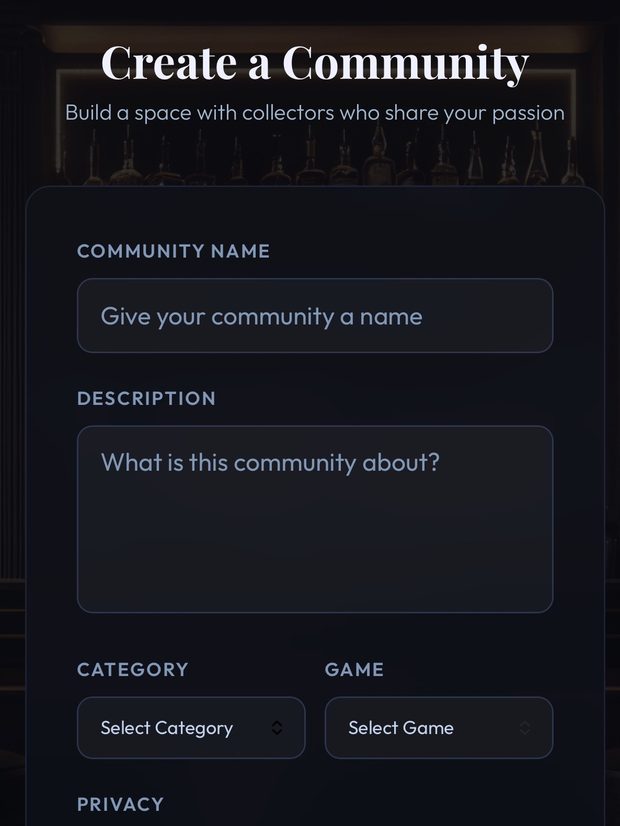 Create a Community